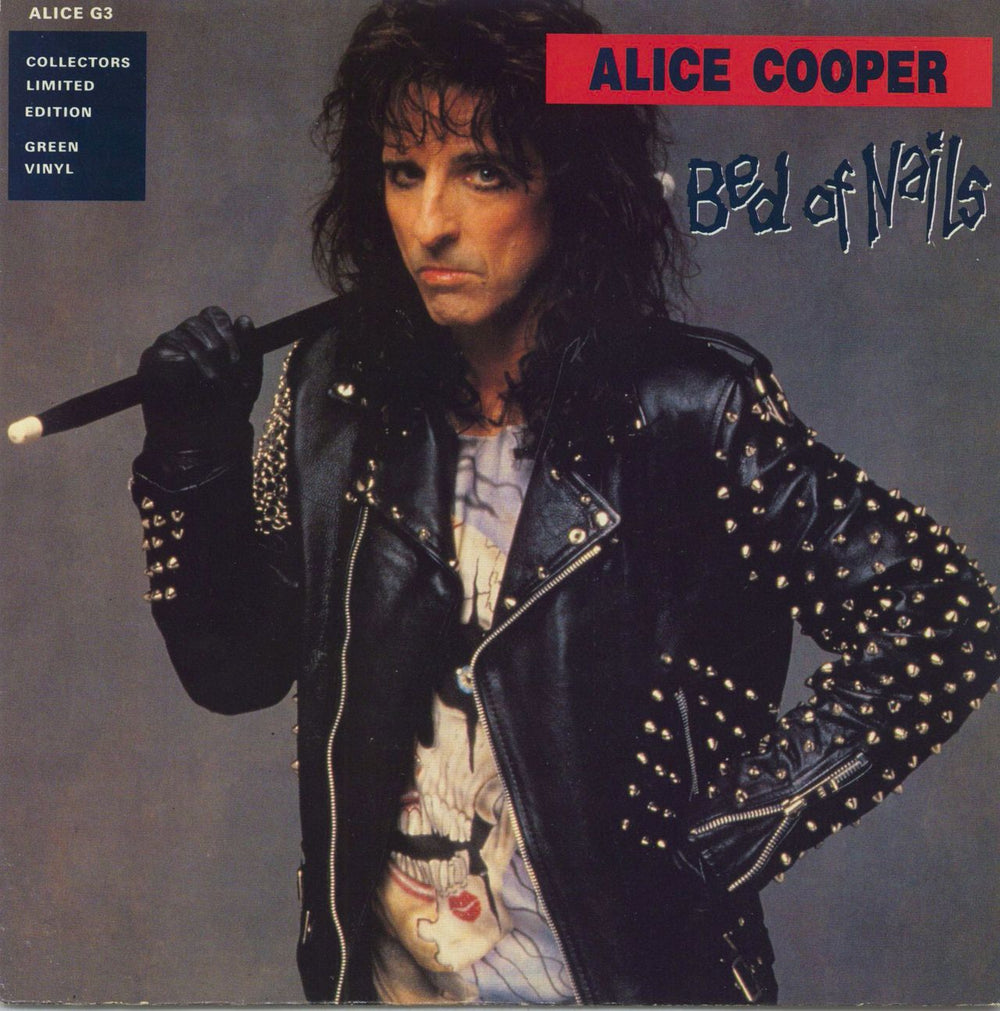 Alice Cooper Bed Of Nails - Green Vinyl - EX UK 7" vinyl single (7 inch record / 45) ALICEG3