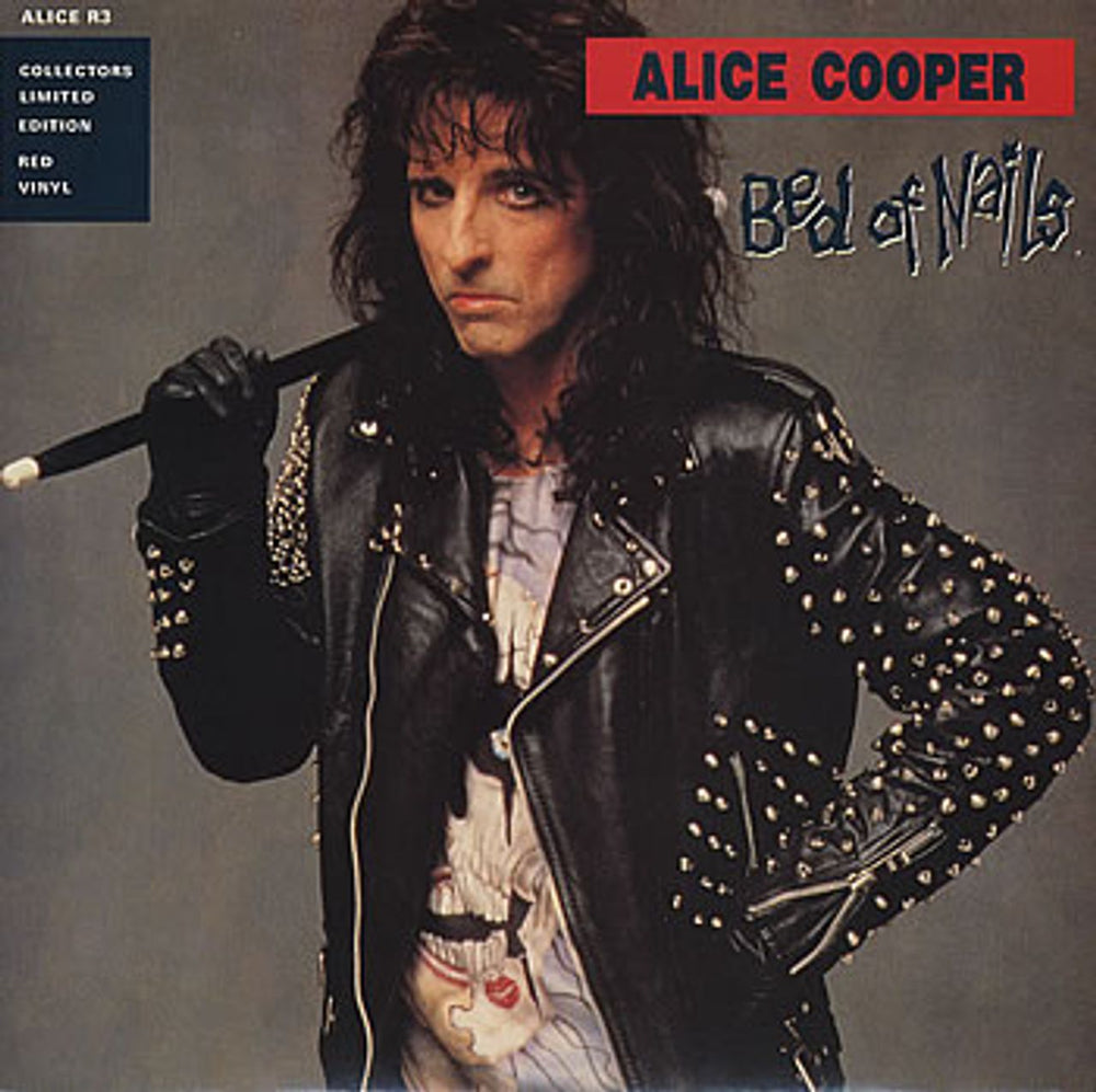 Alice Cooper Bed Of Nails - Red vinyl UK 7" vinyl single (7 inch record / 45) ALICER3