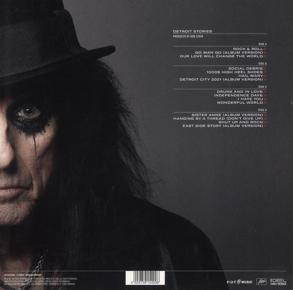 Alice Cooper Detroit Stories UK 2-LP vinyl record set (Double LP Album) 4029759154006