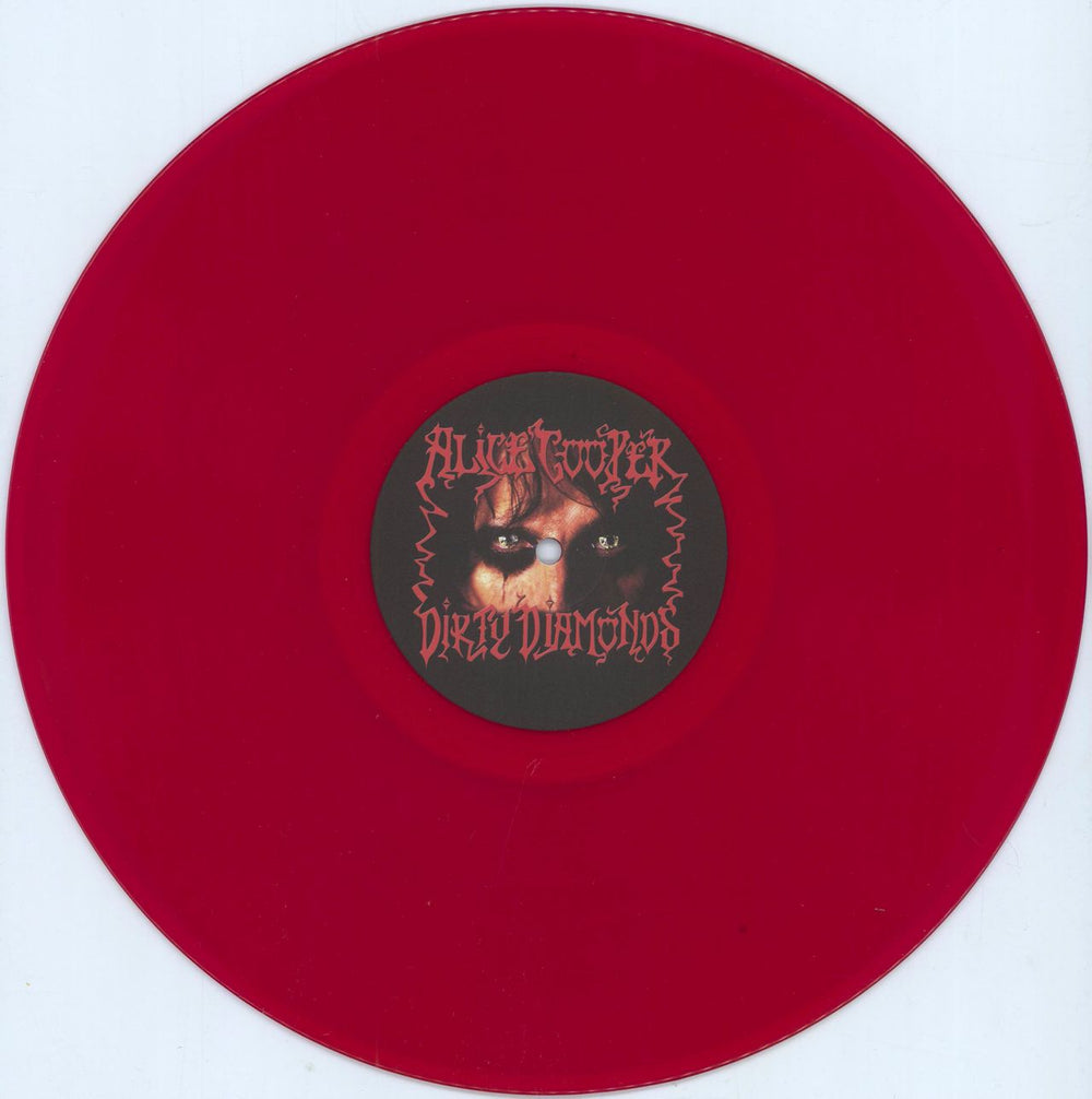 Alice Cooper Dirty Diamonds - 180GM Transparent Red Vinyl - Shrink UK vinyl LP album (LP record) COOLPDI789963