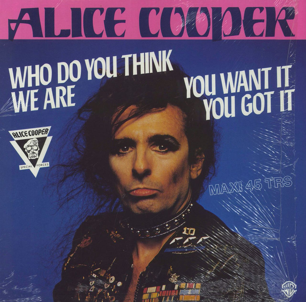 Alice Cooper Who Do You Think We Are - shrink French 12" vinyl single (12 inch record / Maxi-single) 26211