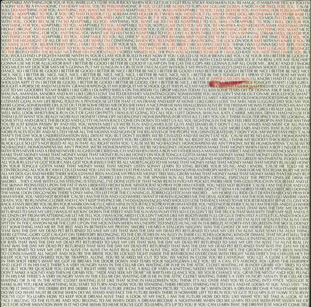 Alice Cooper Zipper Catches Skin - shrink German vinyl LP album (LP record) WBK57021