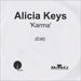 Alicia Keys Karma UK Promo CD-R acetate CDR ACETATE