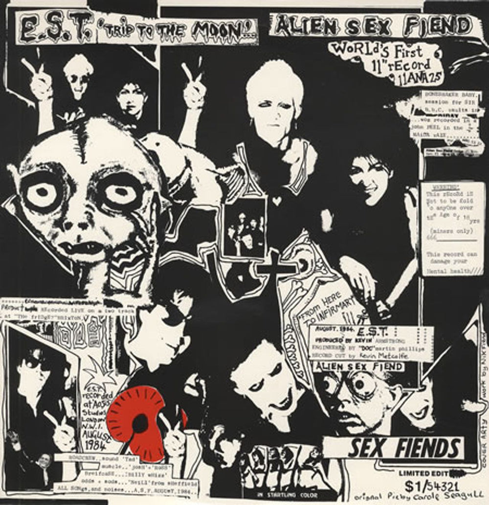 Alien Sex Fiend E.S.T. (Trip To The Moon) - 11" Disc UK 12" vinyl single (12 inch record / Maxi-single) 11ANA25