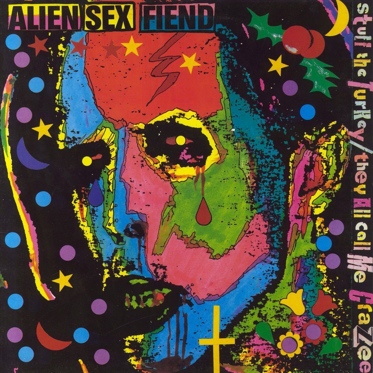 Alien Sex Fiend Stuff The Turkey - Green Vinyl UK 12