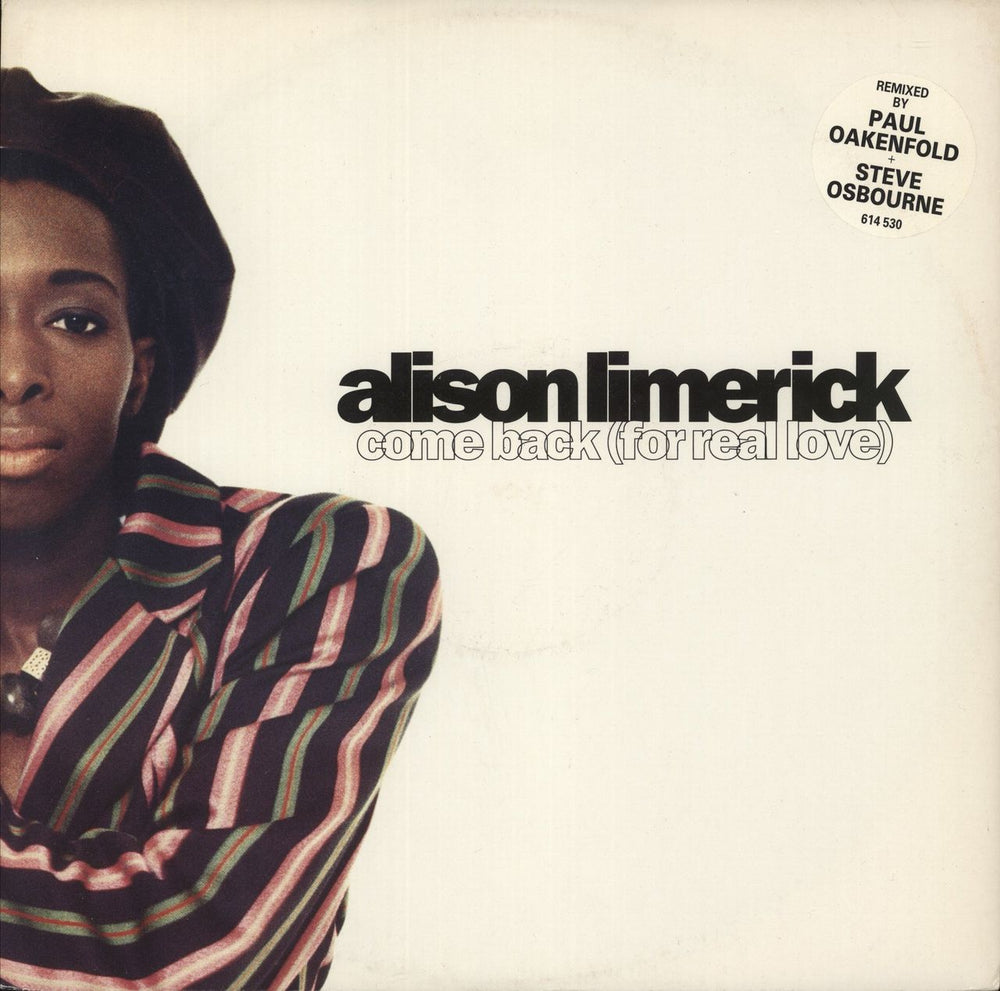 Alison Limerick Come Back (For Real Love) UK 12" vinyl single (12 inch record / Maxi-single) 614530