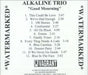 Alkaline Trio Good Mourning US Promo CD-R acetate CDR ACETATE