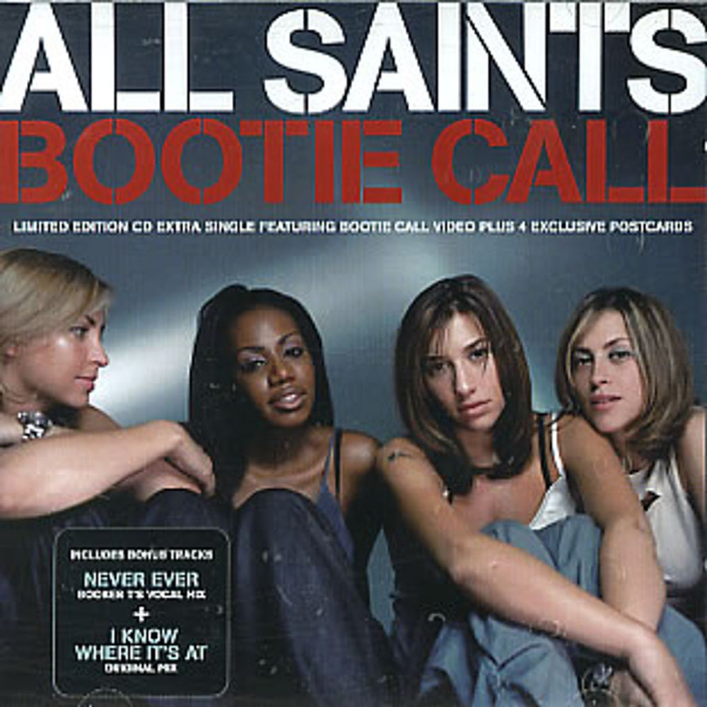 All Saints Bootie Call - with Postcards UK CD single (CD5 / 5") LOCDP415