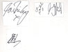 All Saints Full Set of Autographs UK memorabilia AUTOGRAPHS