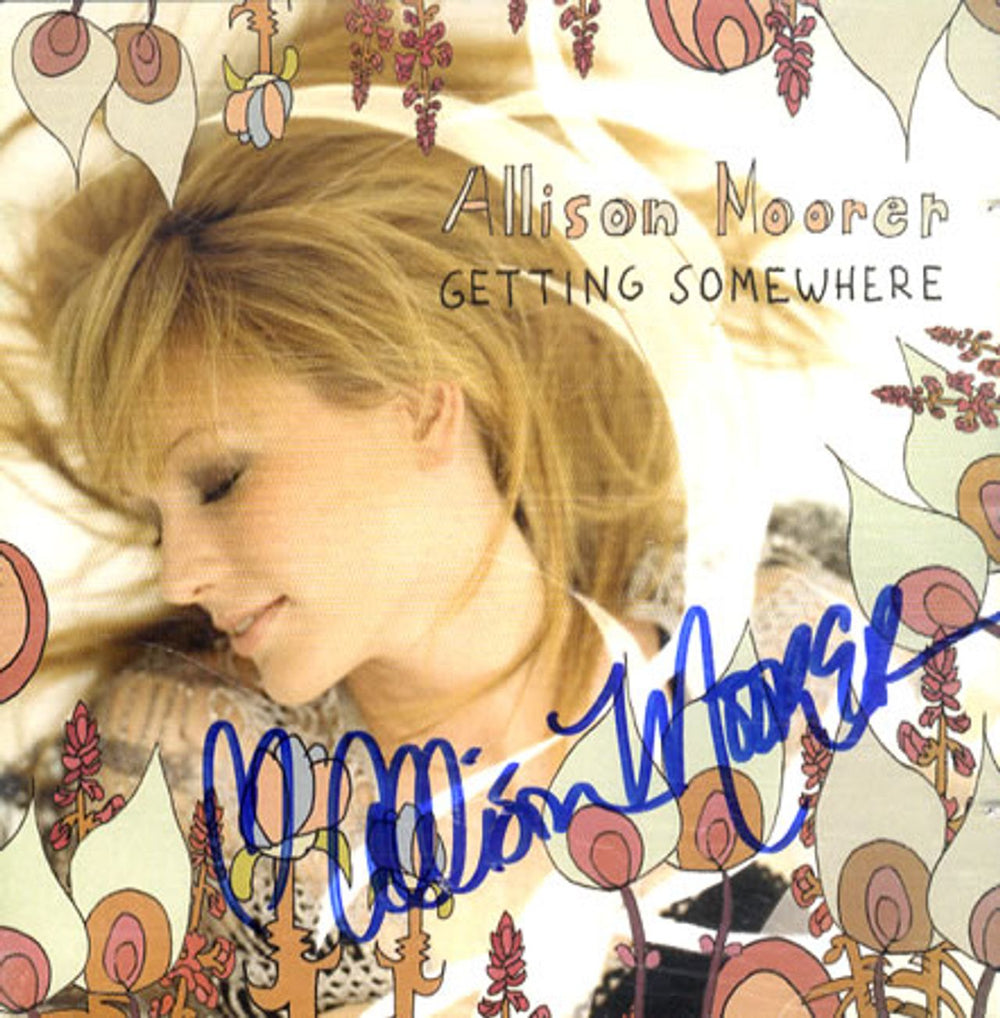 Allison Moorer Getting Somewhere - Signed Booklet US memorabilia SIGNED CD BOOKLET