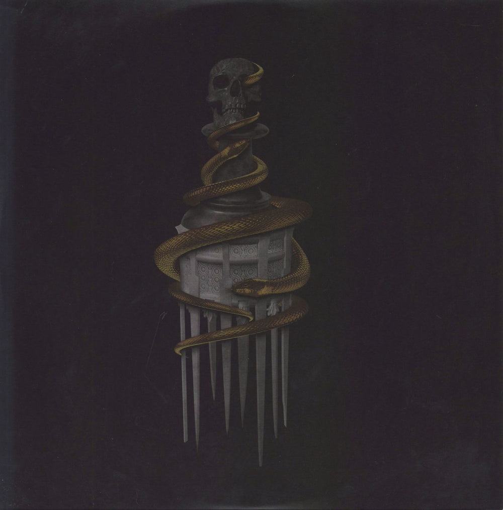 Alter Bridge Pawns & Kings - Orange/Black Marbled UK vinyl LP album (LP record)