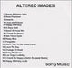 Altered Images Altered Images UK Promo CD-R acetate CDR ACETATE