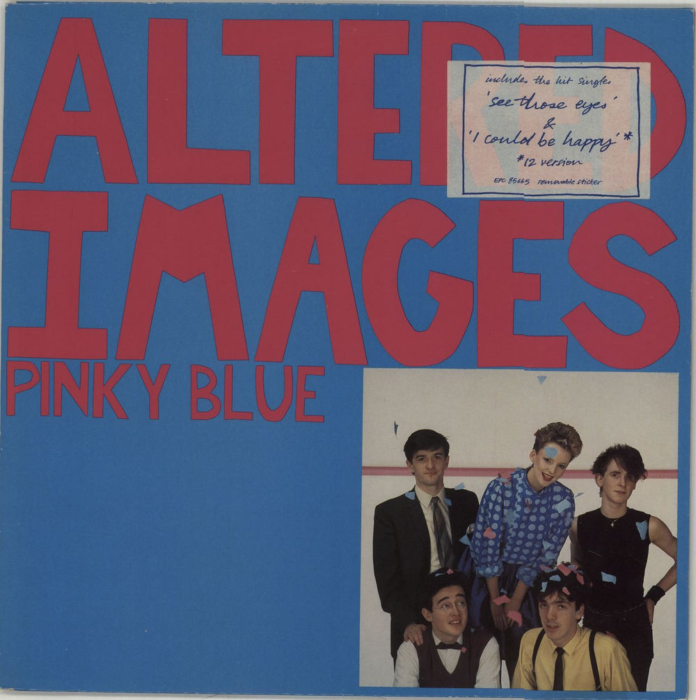 Altered Images Pinky Blue - hype stickered p/s UK vinyl LP album (LP record) EPC85665