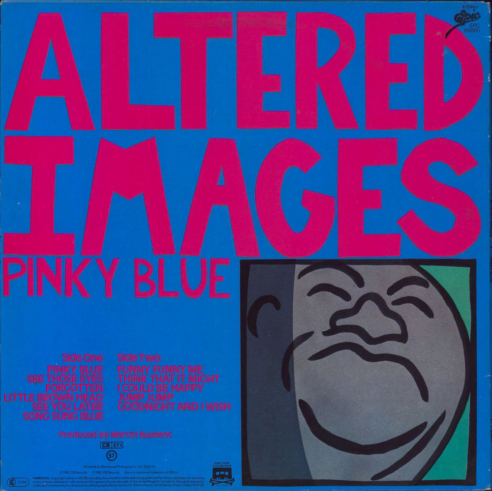 Altered Images Pinky Blue UK vinyl LP album (LP record)