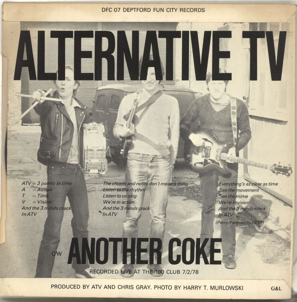 Alternative TV Action Time Vision UK 7" vinyl single (7 inch record / 45)