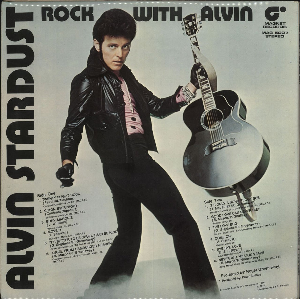 Alvin Stardust Rock With Alvin UK vinyl LP album (LP record)