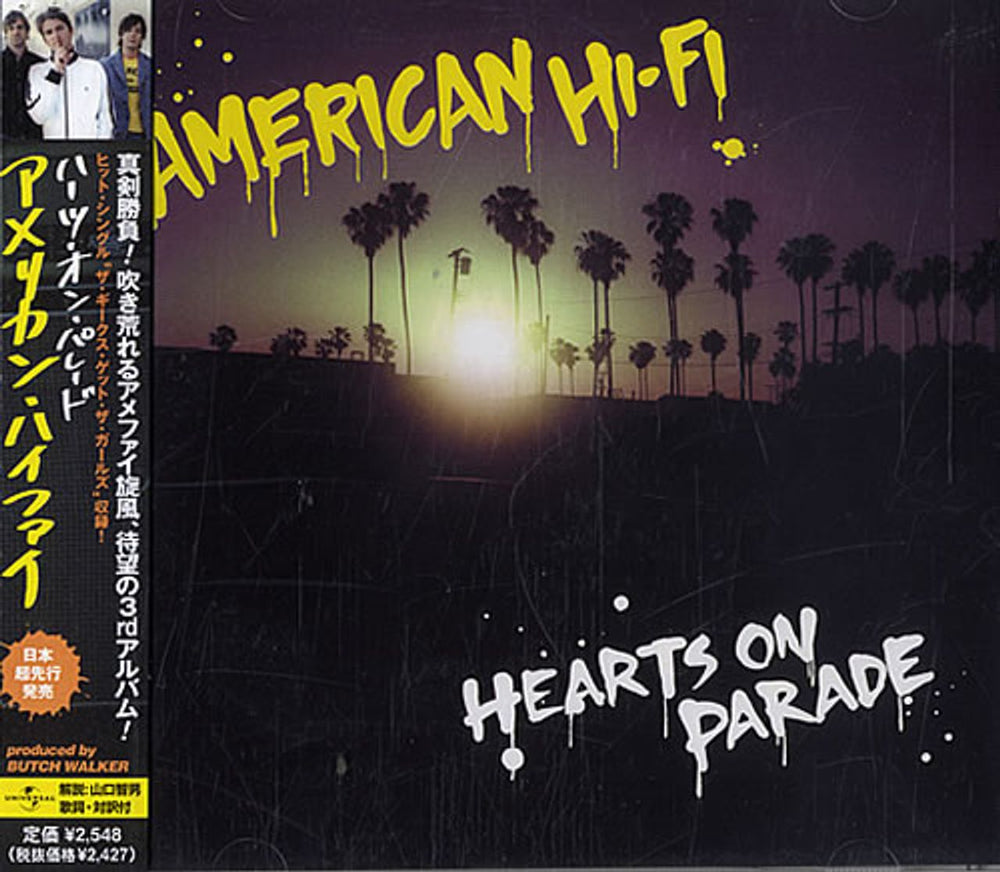 American Hi-Fi Hearts On Parade Japanese Promo CD album (CDLP) UICE-1097