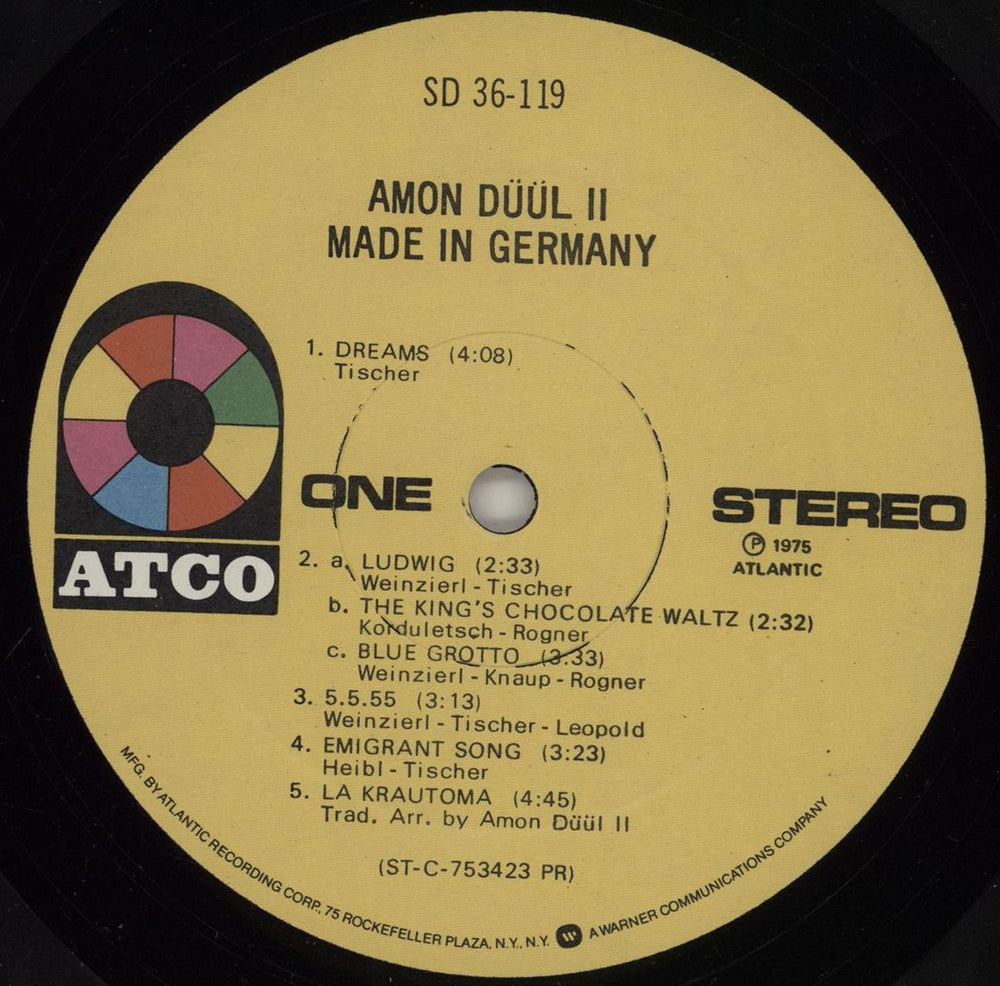 Amon Düül Made In Germany - VG US vinyl LP album (LP record) AMOLPMA755730