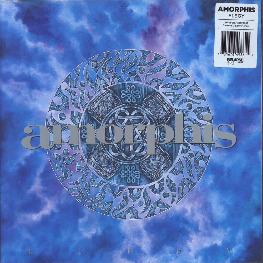 Amorphis Elegy - Blue & White Vinyl US 2-LP vinyl record set (Double LP Album) RR49861