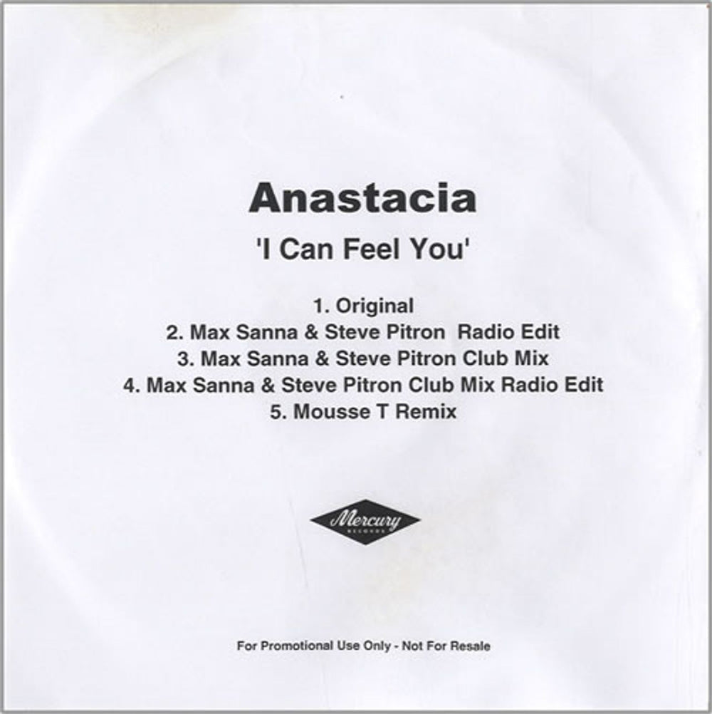 Anastacia I Can Feel You UK Promo CD-R acetate A.CCRIC457854