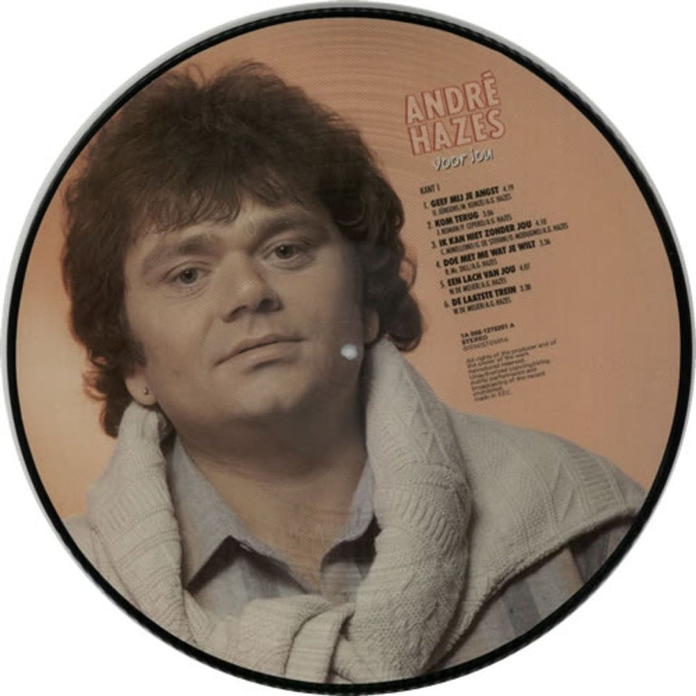 André Hazes Voor Jou Dutch picture disc LP (vinyl picture disc album) G49PDVO627986