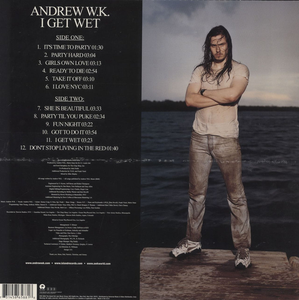 Andrew W.K. I Get Wet - Sealed US vinyl LP album (LP record)