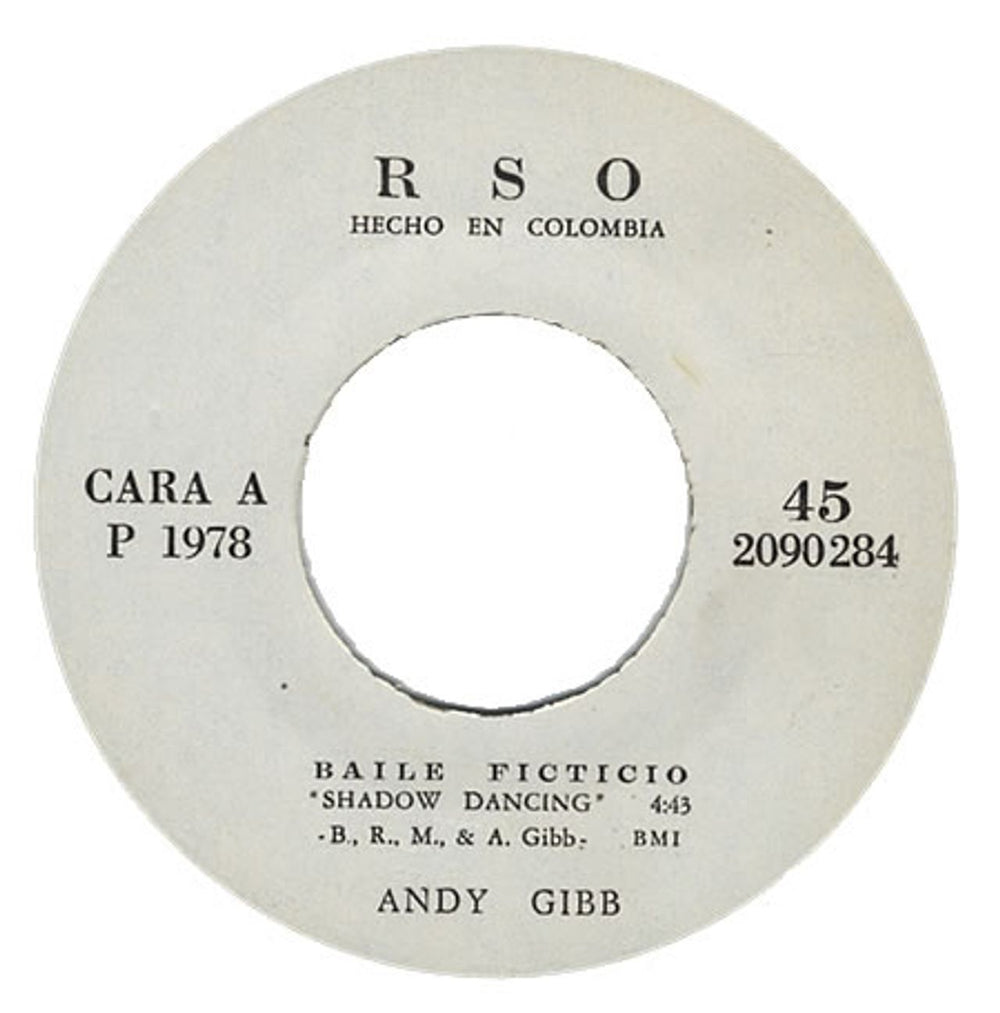 Andy Gibb Baile Ficticio Colombian 7" vinyl single (7 inch record / 45) 2090284