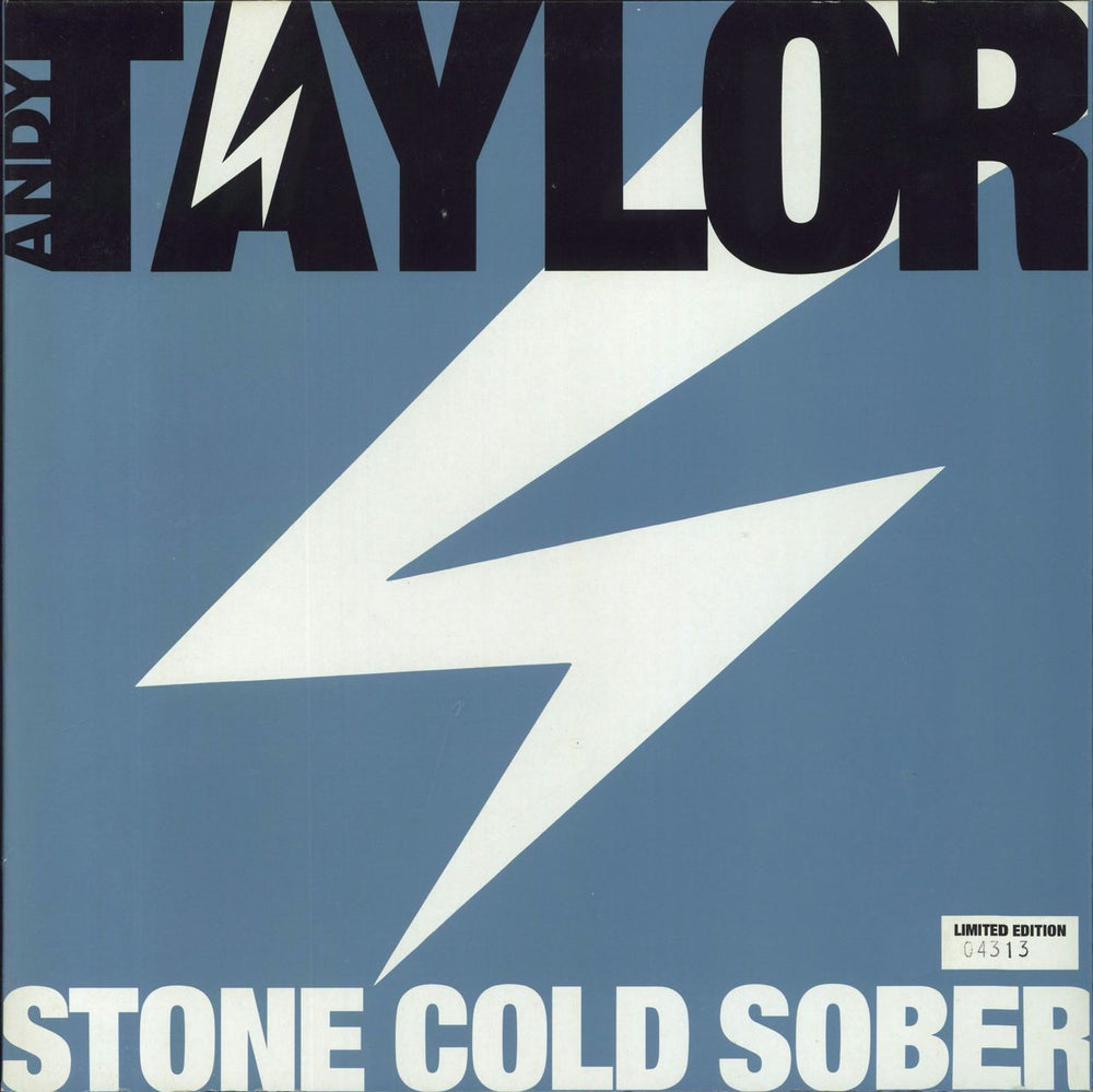 Andy Taylor Stone Cold Sober UK 12" vinyl single (12 inch record / Maxi-single) AMX710