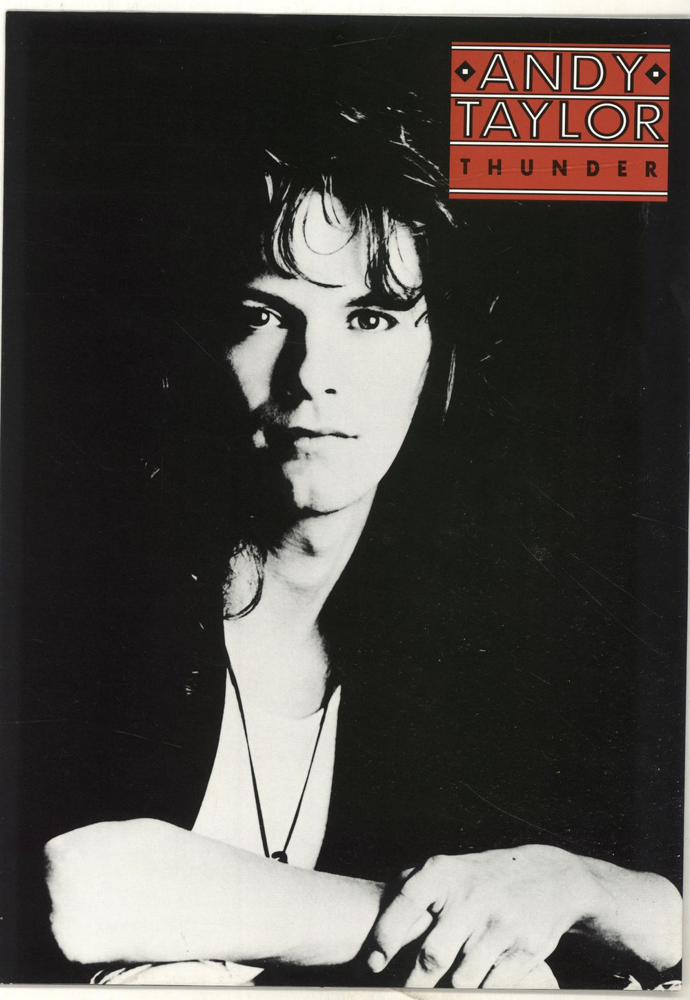 Andy Taylor Thunder + Booklet Japanese Promo vinyl LP album (LP record) 1987