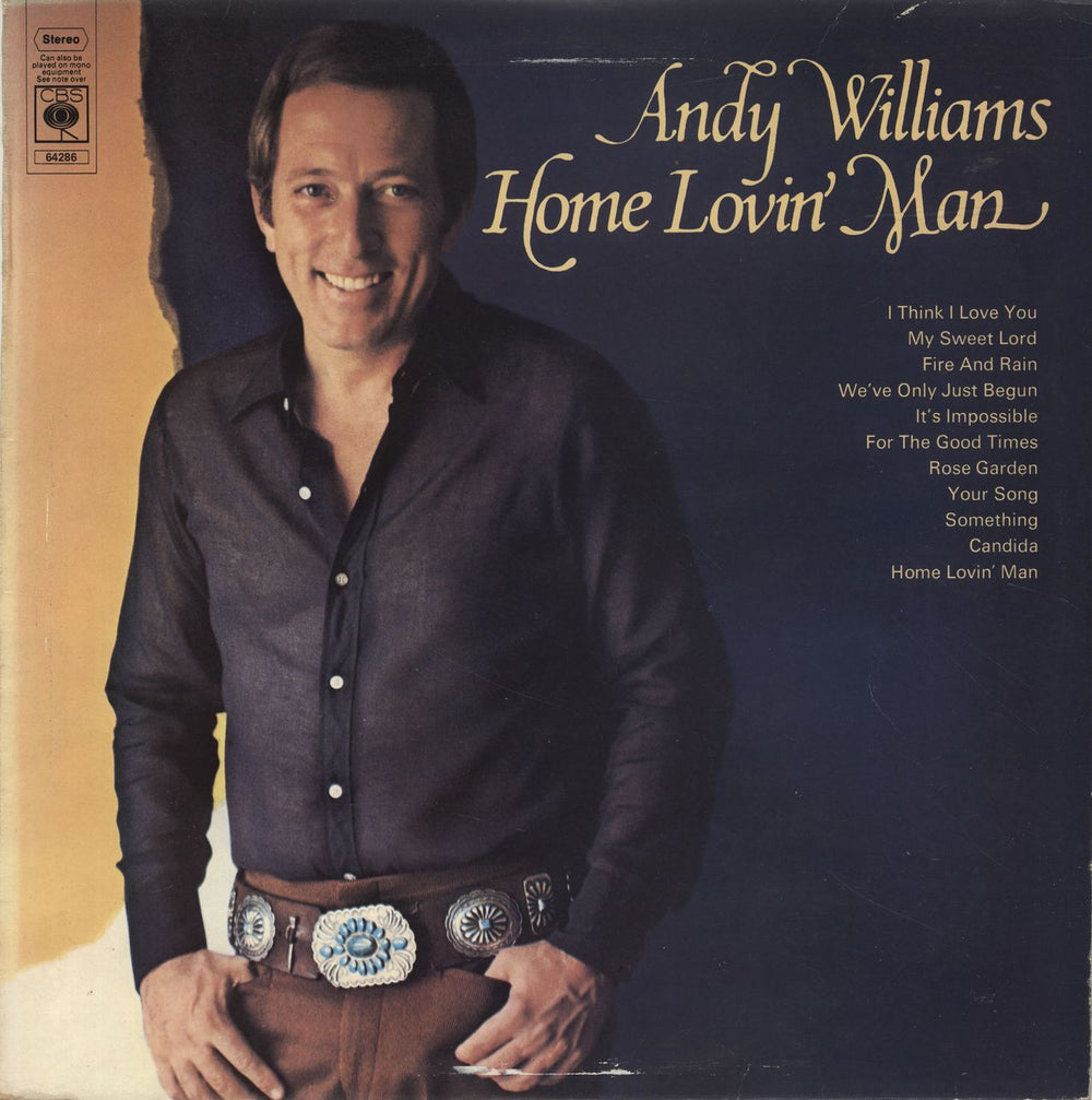 Andy Williams Home Lovin' Man UK vinyl LP album (LP record) 64286