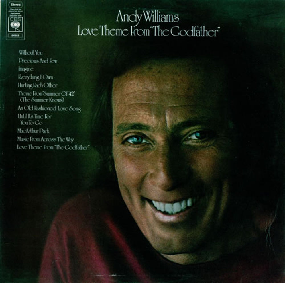 Andy Williams Love Theme From 'The Godfather' UK vinyl LP album (LP record) 64869