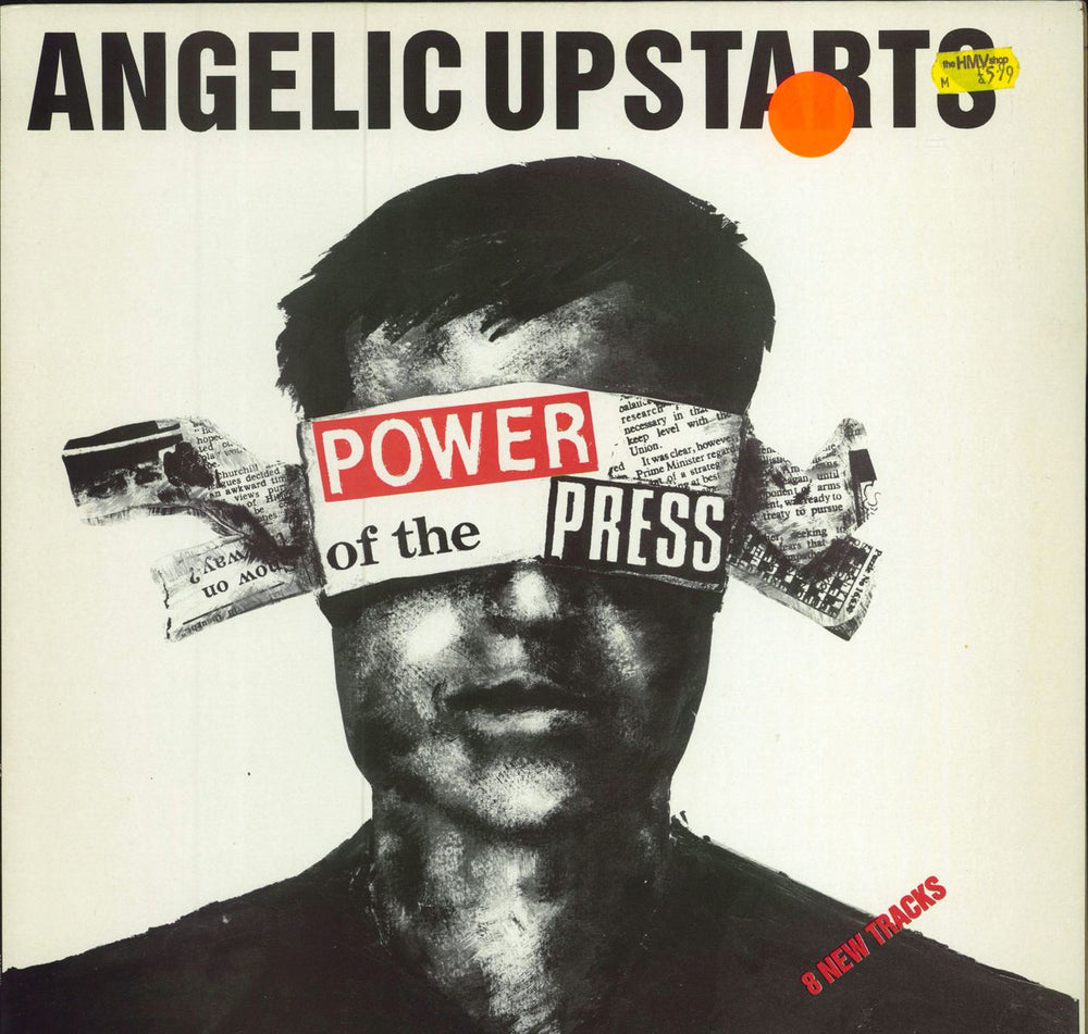 Angelic Upstarts Power Of The Press UK vinyl LP album (LP record) GAS4012