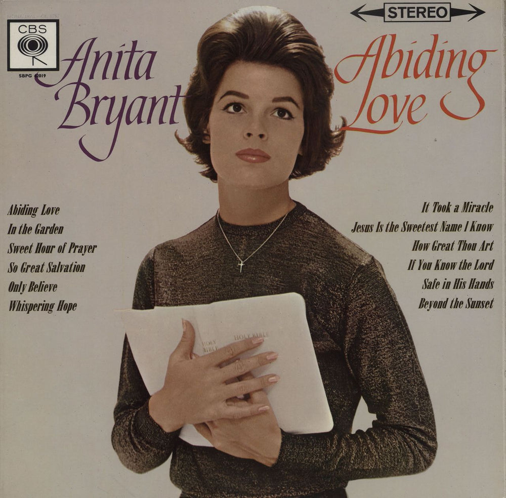 Anita Bryant Abiding Love UK vinyl LP album (LP record) SBPG62019