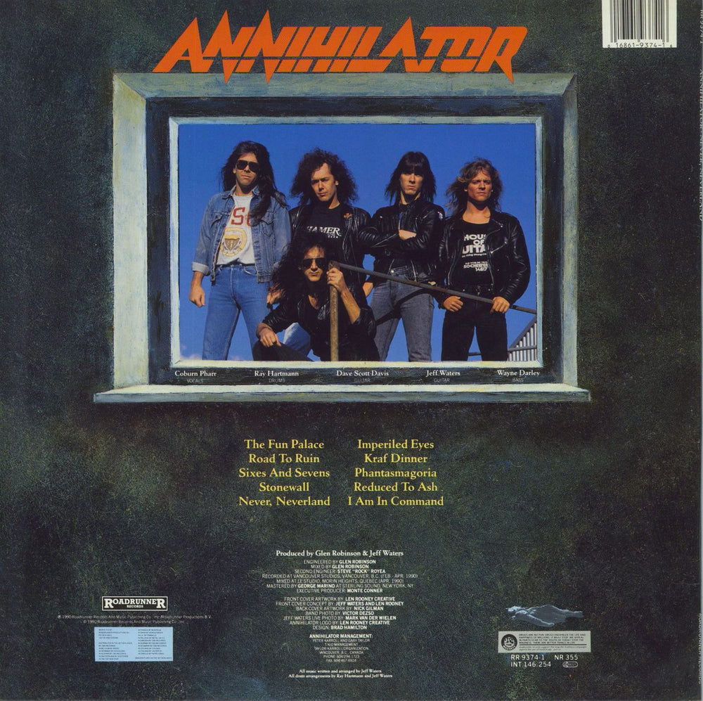 Annihilator Never, Neverland Dutch vinyl LP album (LP record) 016861937416