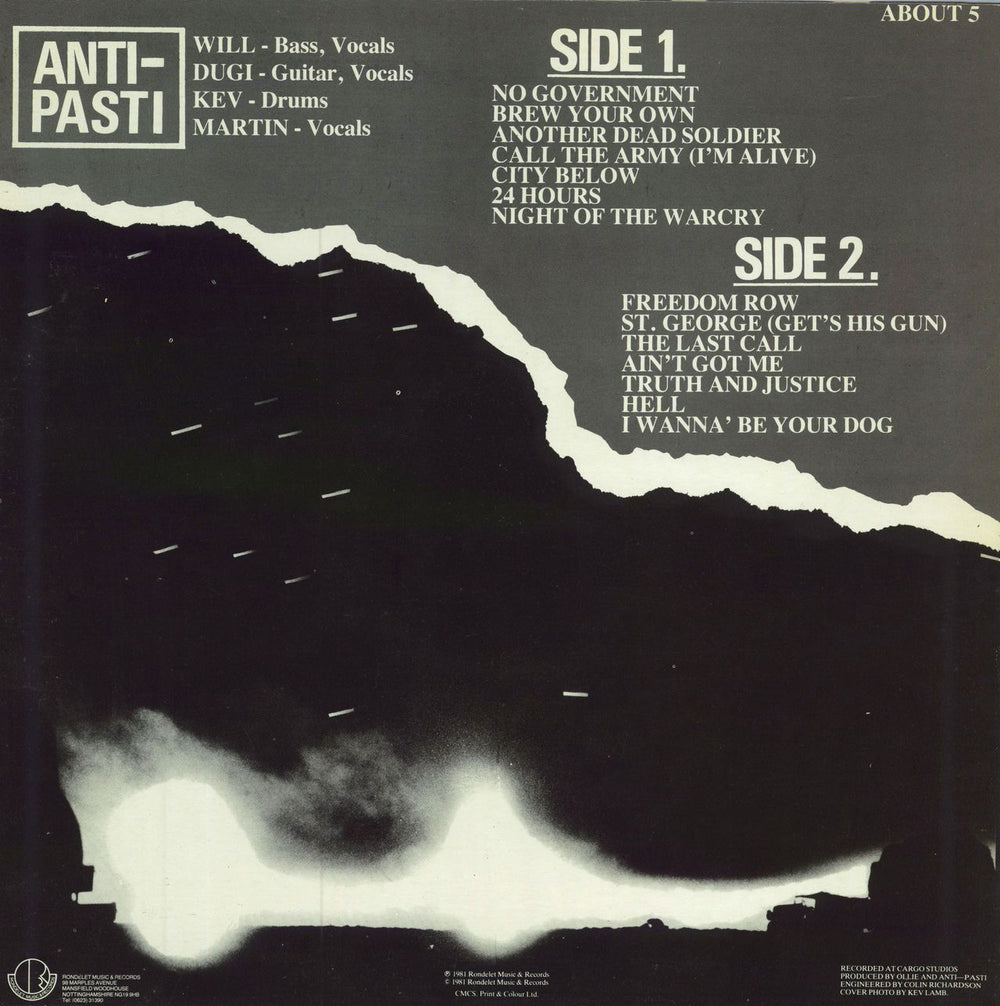 Anti-Pasti The Last Call UK vinyl LP album (LP record)