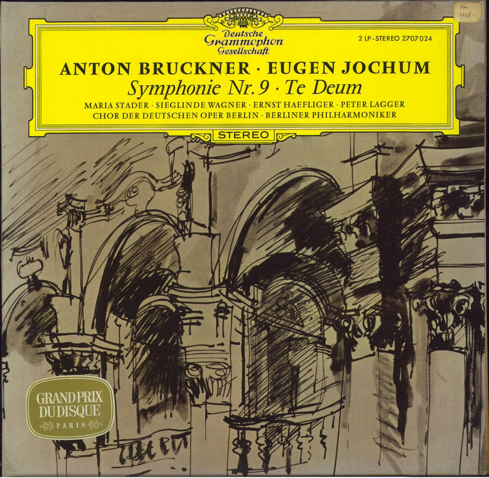 Anton Bruckner Anton Bruckner: Symphonie Nr. 9 · Te Deum German 2-LP vinyl record set (Double LP Album) 2707024