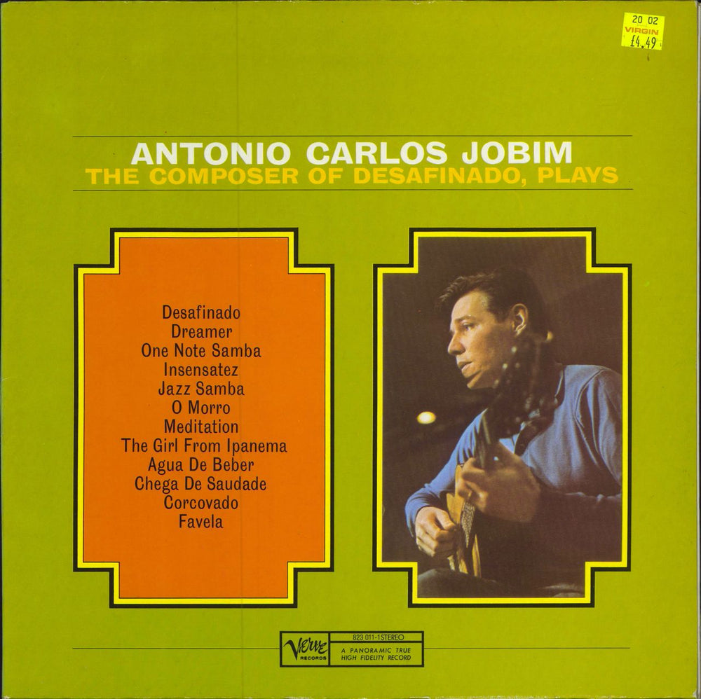 Antonio Carlos Jobim The Composer Of Desafinado, Plays German vinyl LP album (LP record) 823011-1