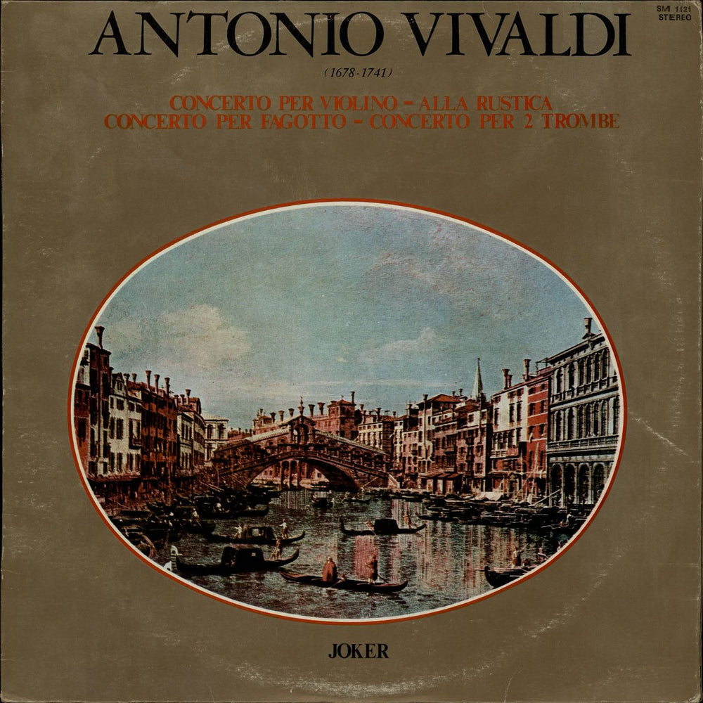 Antonio Vivaldi Antonio Vivaldi (1678 - 1741) Italian vinyl LP album (LP record) SM1121