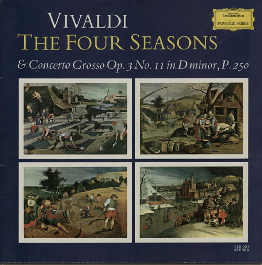 Antonio Vivaldi The Four Seasons UK vinyl LP album (LP record) 135024