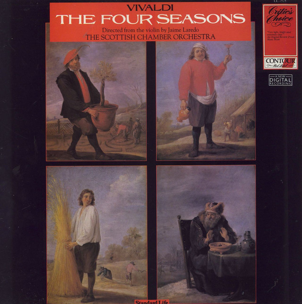 Antonio Vivaldi The Four Seasons UK vinyl LP album (LP record) CC7575