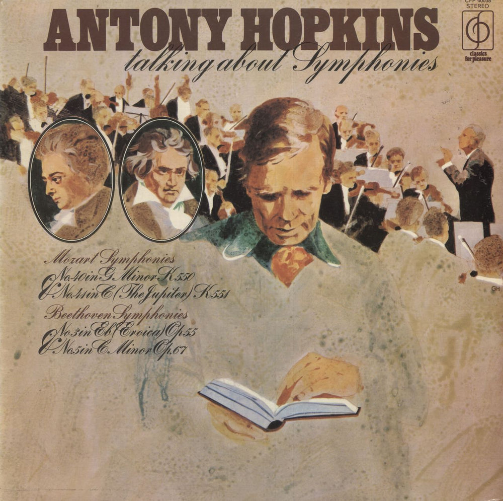 Antony Hopkins Talking About Symphonies UK vinyl LP album (LP record) CFP40058