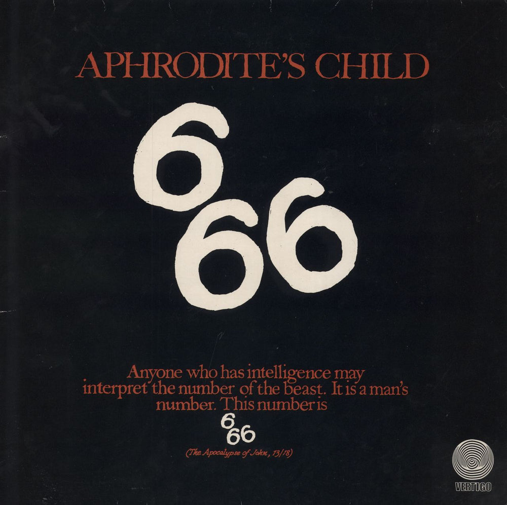 Aphrodite's Child 666- EX UK 2-LP vinyl record set (Double LP Album) 6641581