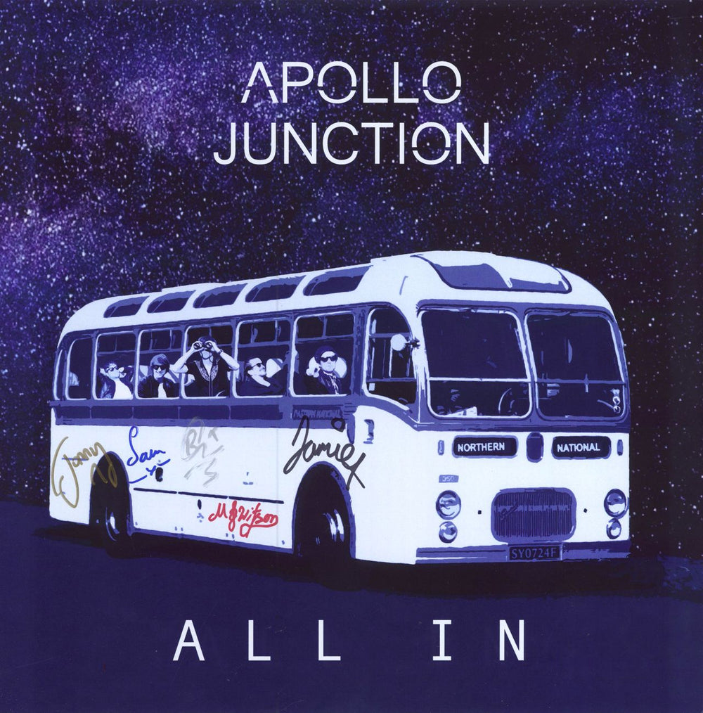 Apollo Junction All In - White Vinyl + Signed Print UK vinyl LP album (LP record)