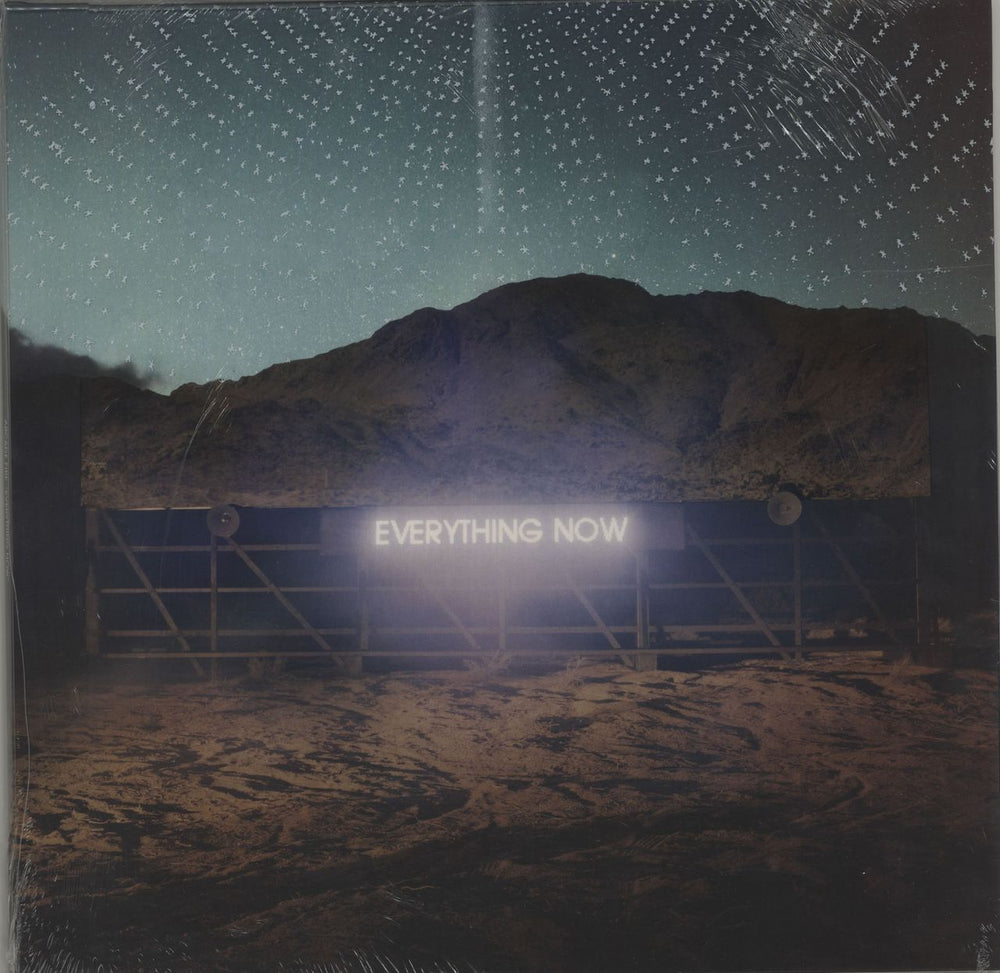 Arcade Fire Everything Now - Blue Vinyl + Night Version Sleeve - Sealed UK vinyl LP album (LP record) 88985447861