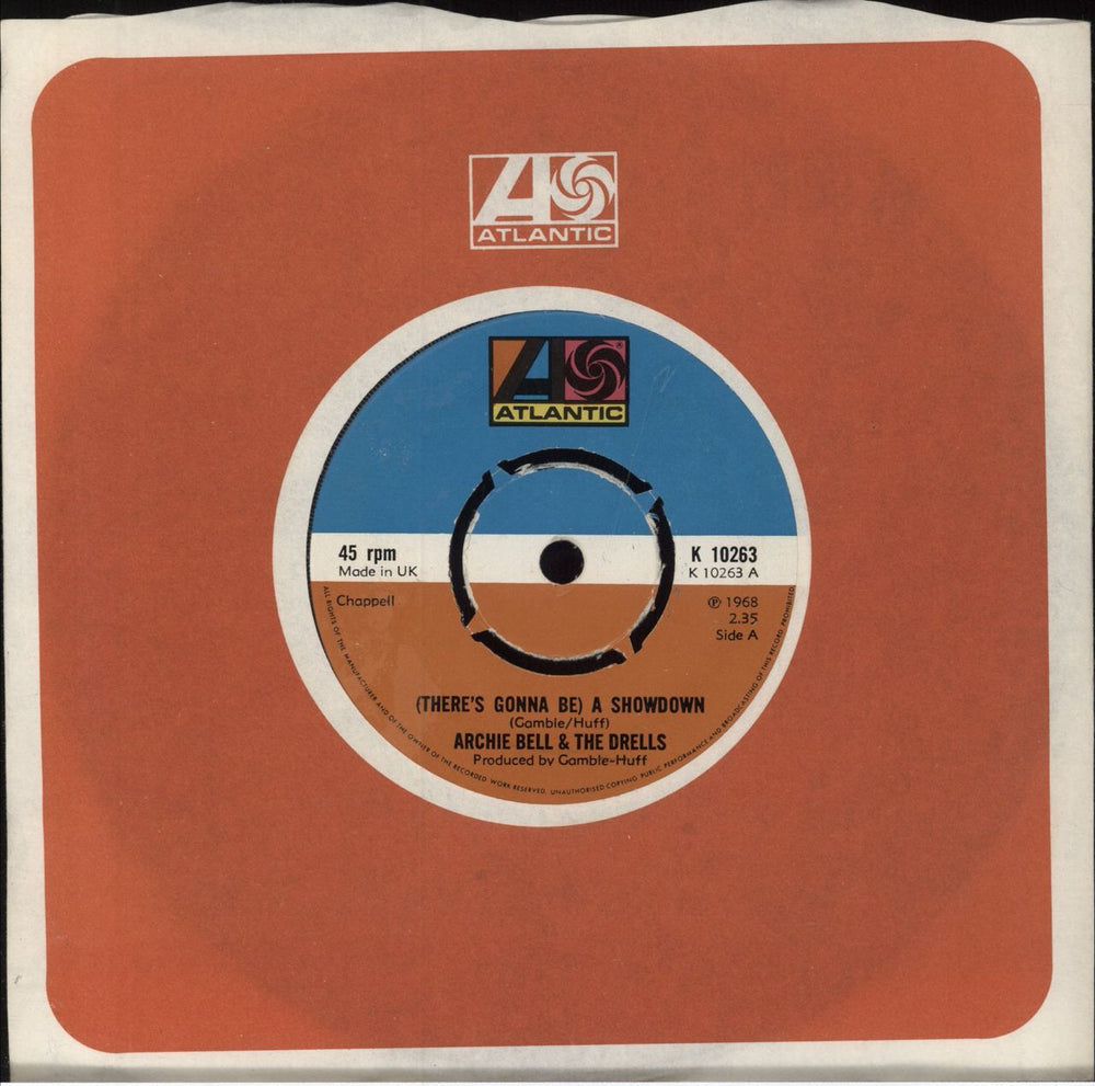 Archie Bell & The Drells (There's Gonna Be) A Showdown UK 7" vinyl single (7 inch record / 45) K10263