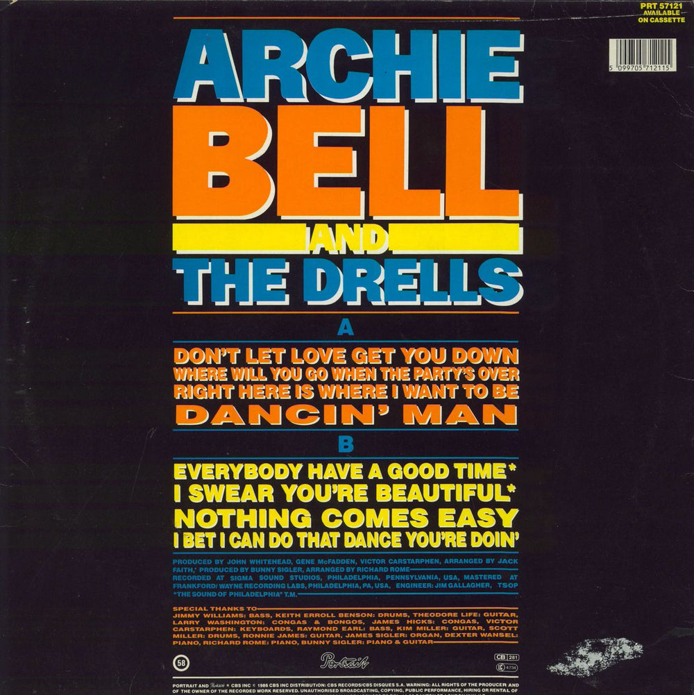 Archie Bell & The Drells Where Will You Go When The Party's Over UK vinyl LP album (LP record) 5099705712115