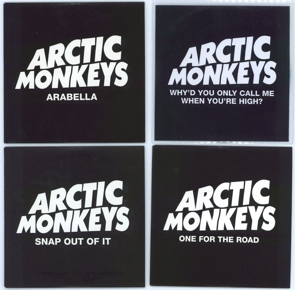 Arctic Monkeys A Set of 4 Promotional CDs UK Promo CD single (CD5 / 5") RUG547CDP3