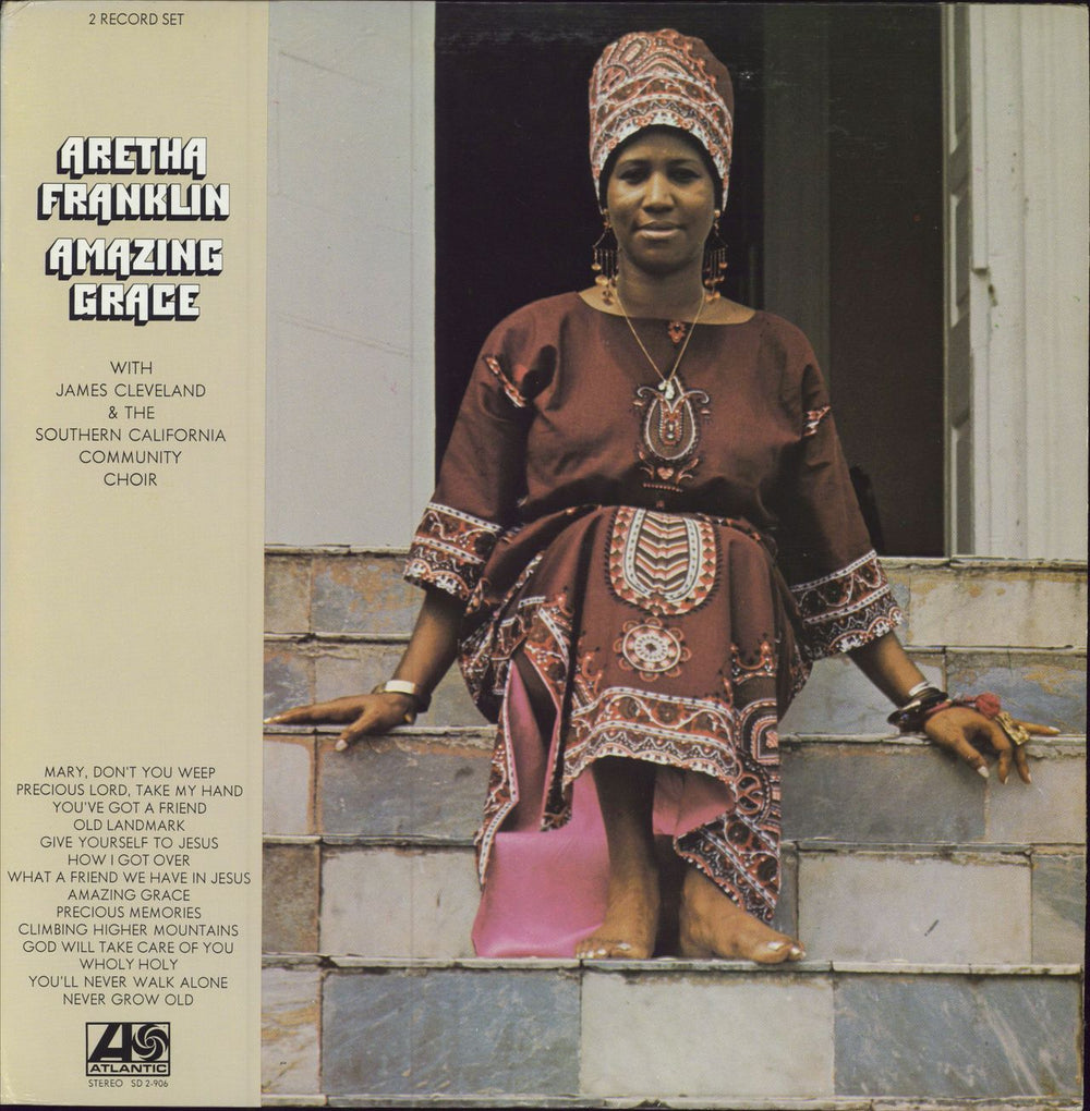 Aretha Franklin Amazing Grace - barcoded p/s US 2-LP vinyl record set (Double LP Album) SD2-906