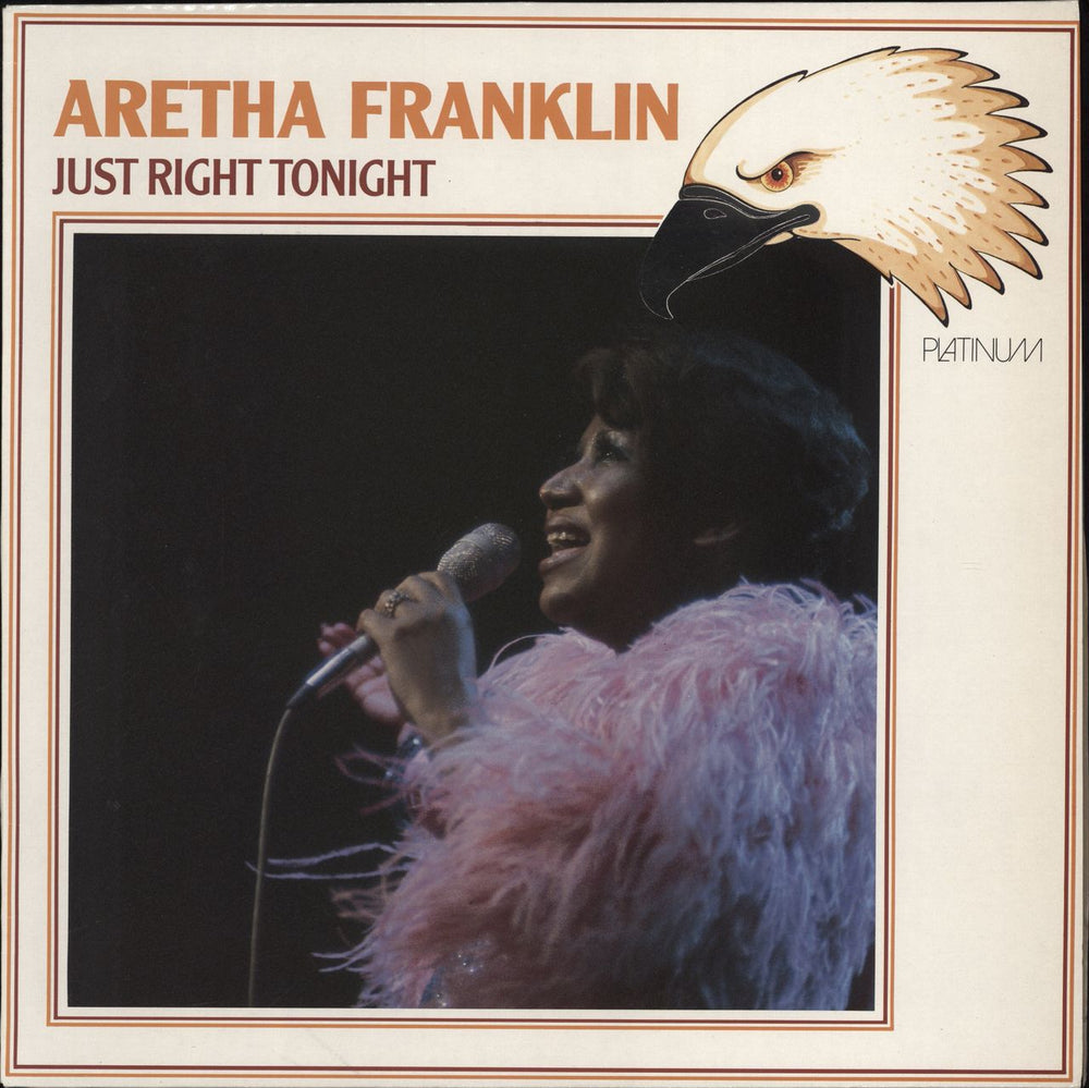 Aretha Franklin Just Right Tonight UK vinyl LP album (LP record) PLP48