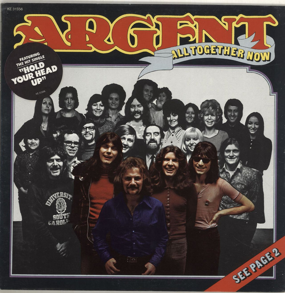 Argent All Together Now - timing strip US vinyl LP album (LP record) KE31556